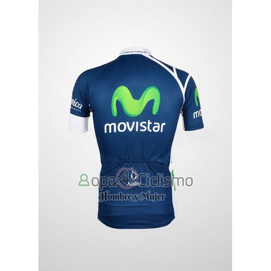 Movistar Ropa Ciclismo Culotte Corto 2012 Mangas Cortas Azul